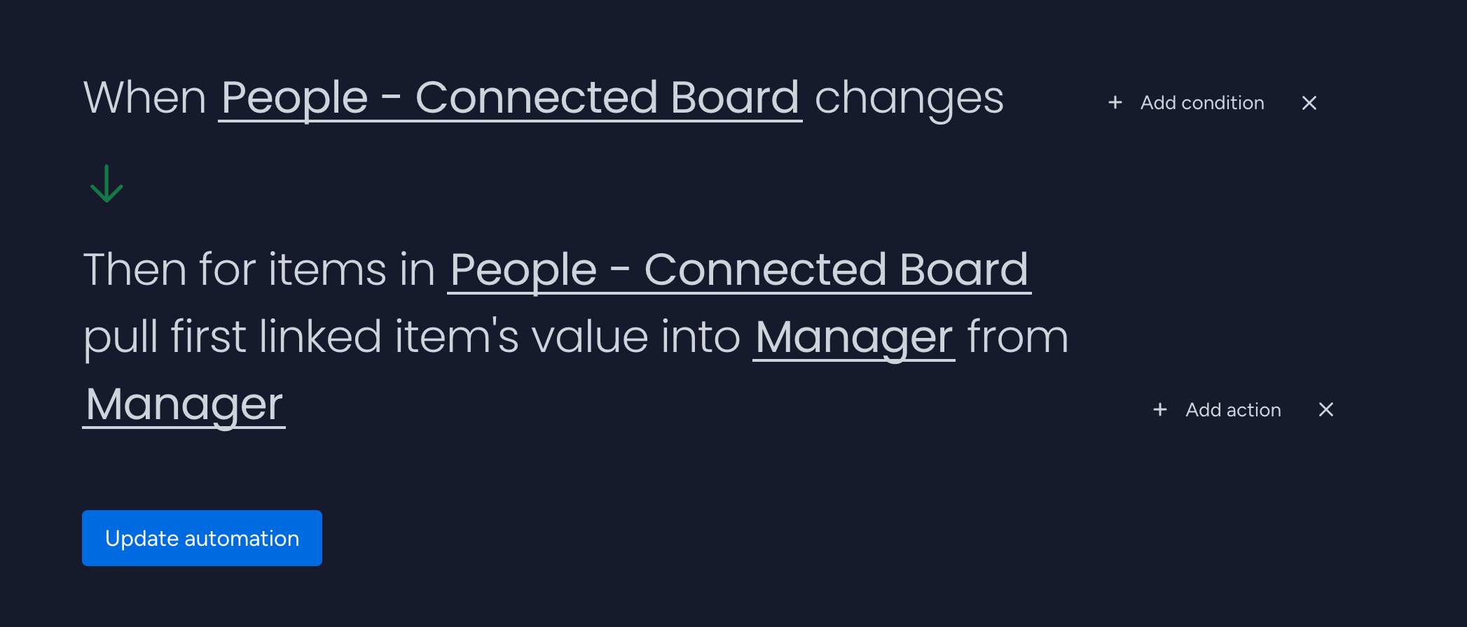 Pull configuration screenshot